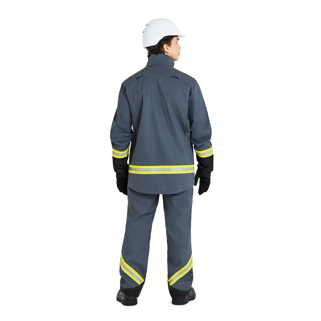 Костюм МастОйл (куртка/брюки) 1кл.защиты, серый/чёрный, тк.смесовая, муж. 