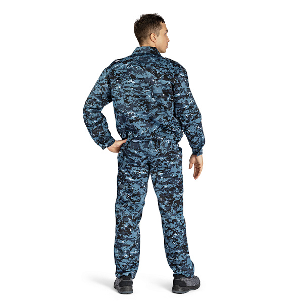 Костюм Охранник летний (куртка/брюки) КМФ цифра серая, тк.смесовая, ВО, муж.