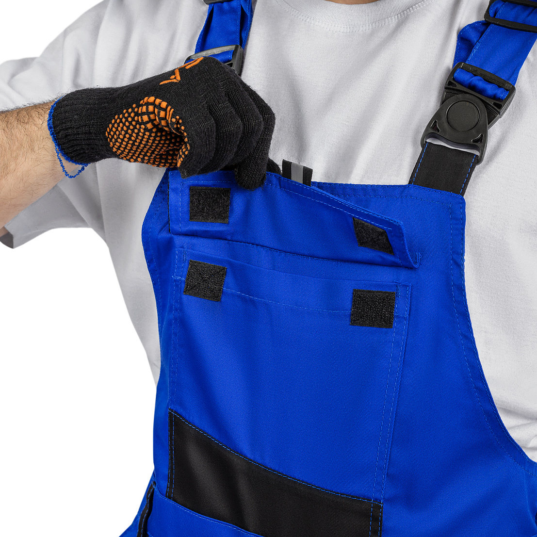 Костюм ВЯТКА (куртка/пк) василек/черный, тк.смесовая. муж.