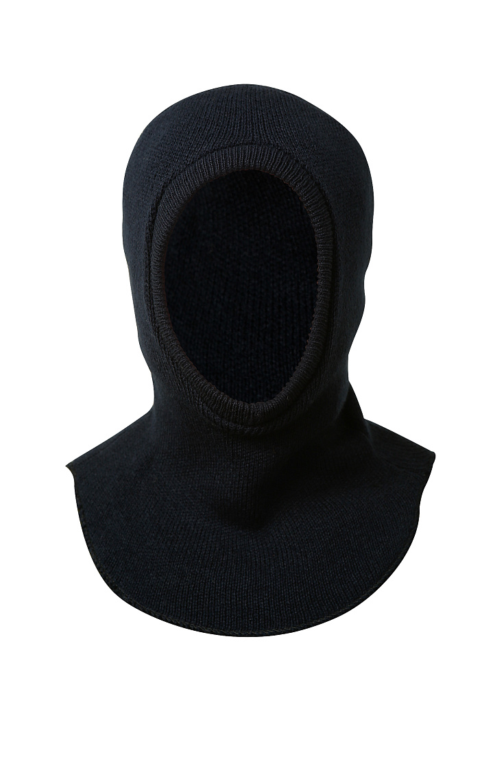 Подшлемник трикотажный (вырез-все лицо) с усилителем на затылке, GU011, черный