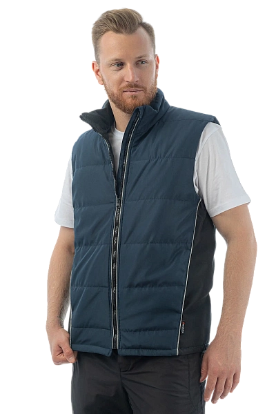 Жилет утепленный BRODEKS KW101, синий/черный