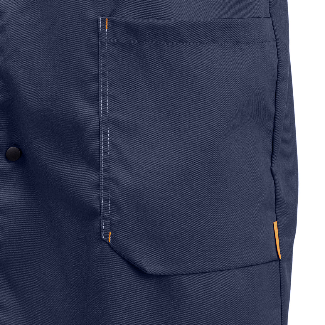 Халат ДОН, тк.смесовая, т-синий/серый/оранжевый, муж.