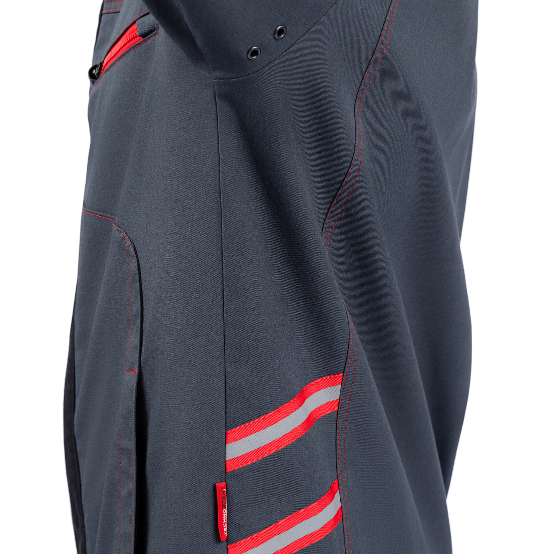 Куртка РЕЙН, т-серый/черный/красный, тк.смесовая, муж.